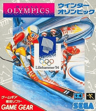 Winter Olympics box art for Sega Game Gear